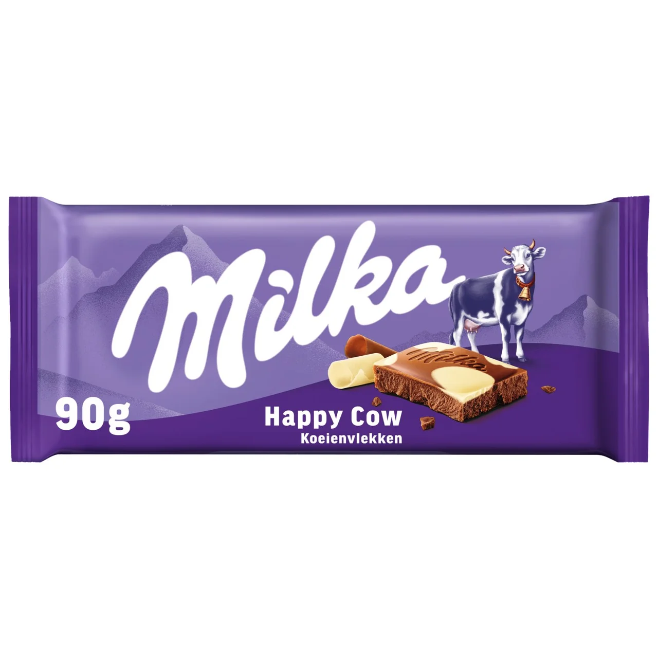 Milka Happy Cows Milk and White Chocolate Bar 90g
