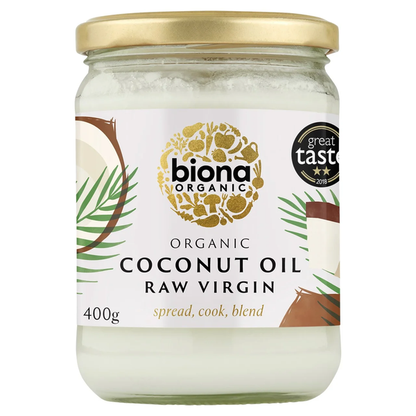 Biona Organic Virgin Coconut Oil Raw 400g