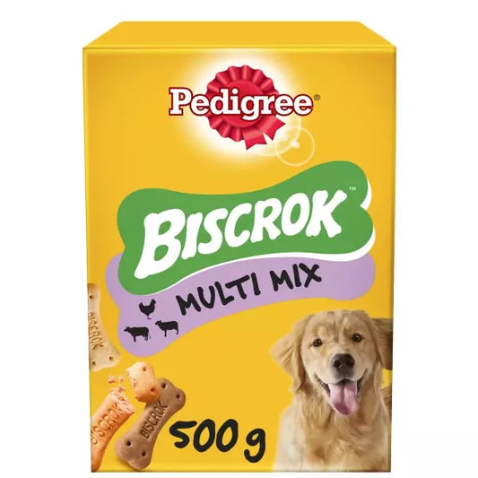 Pedigree Biscrok Multi Mix Dog Treats, 500g