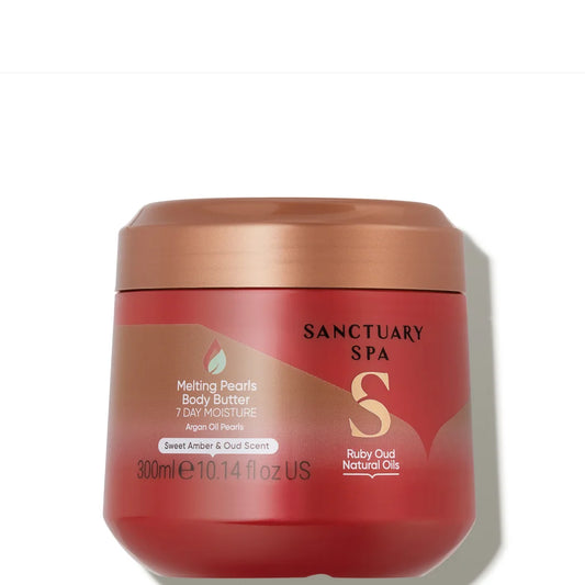 Sanctuary Spa Ruby Oud Natural Oils Melting Pearls Body Butter  - 300ml