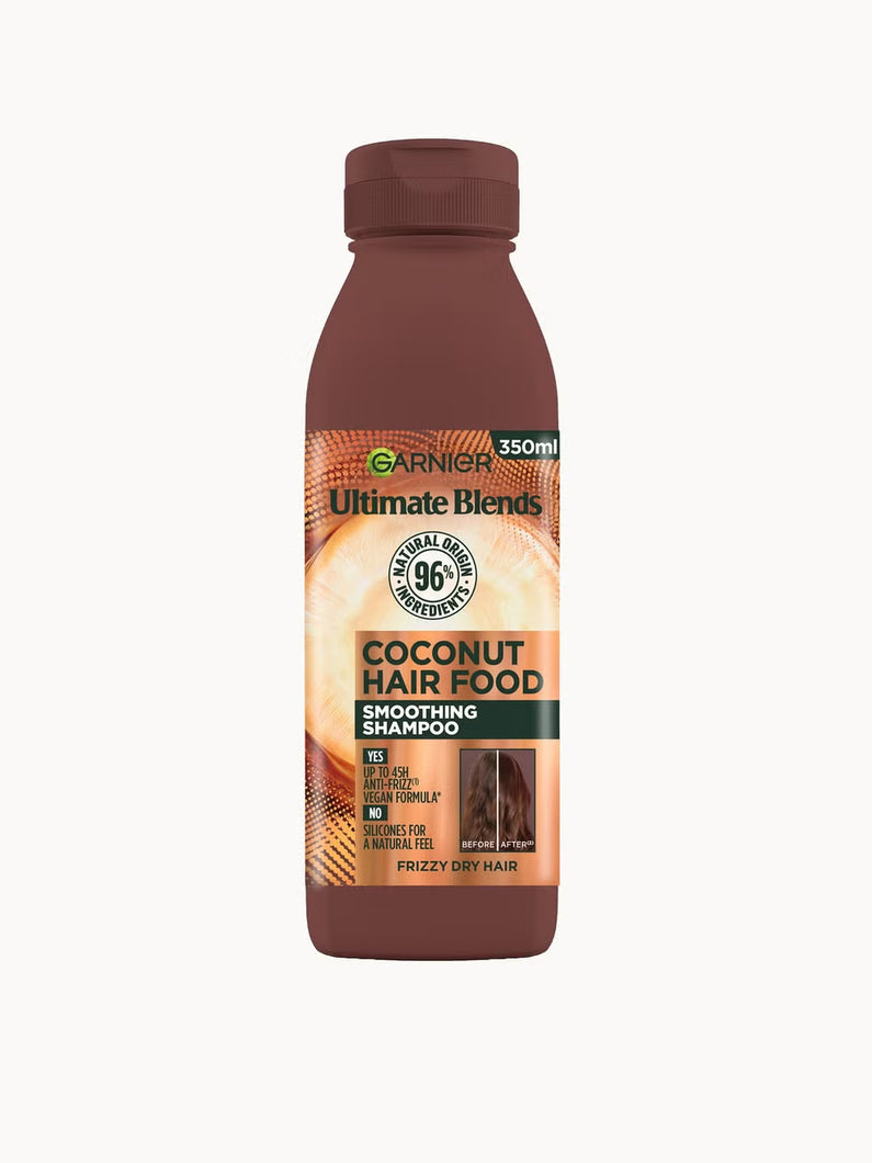 Garnier Ultimate Blends Smoothing Hair Food Coconut Shampoo 350ml