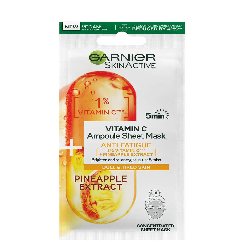 Garnier SkinActive Vitamin C Anti Fatigue Ampoule Face Mask