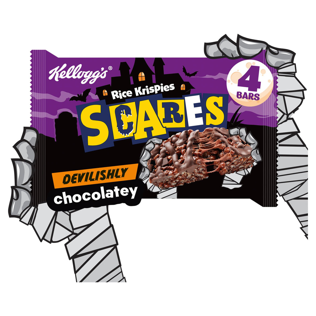 Kellogg's Rice Krispies Squares Halloween Chocolatey Snack Bars 4 x 36g