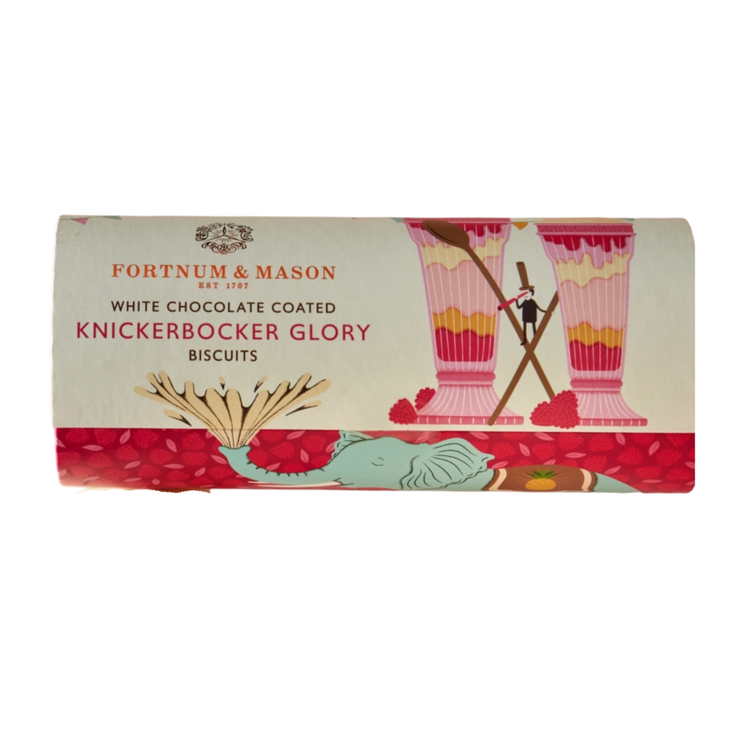 Fortnum & Mason White Chocolate Coated Knickerbocker Glory Biscuits 165g