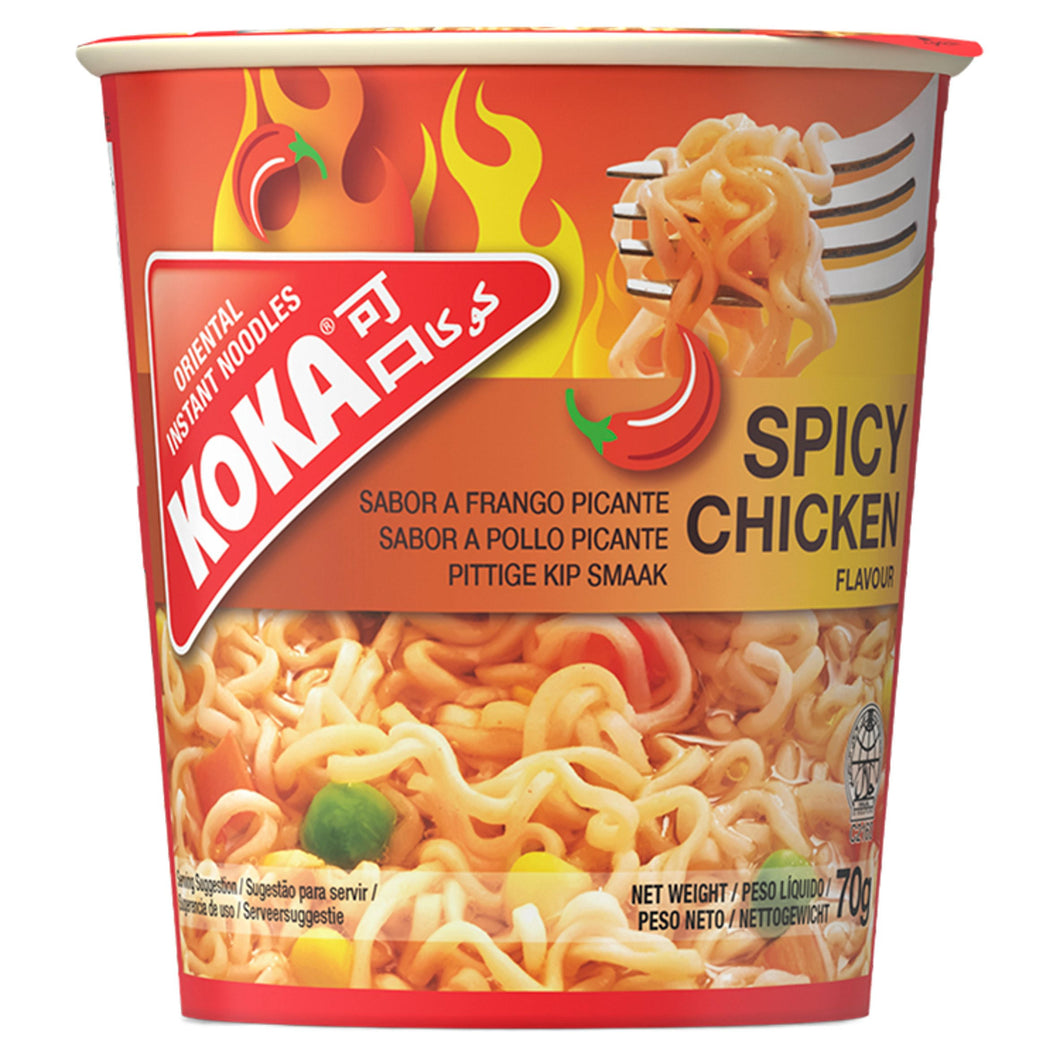 Koka Oriental Instant Noodles Spicy Chicken Flavour 70g