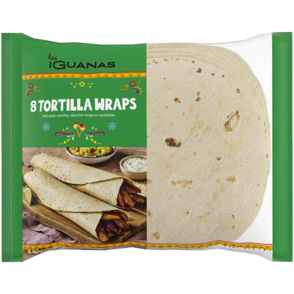 Las Iguanas 8 Tortilla Wraps 320g