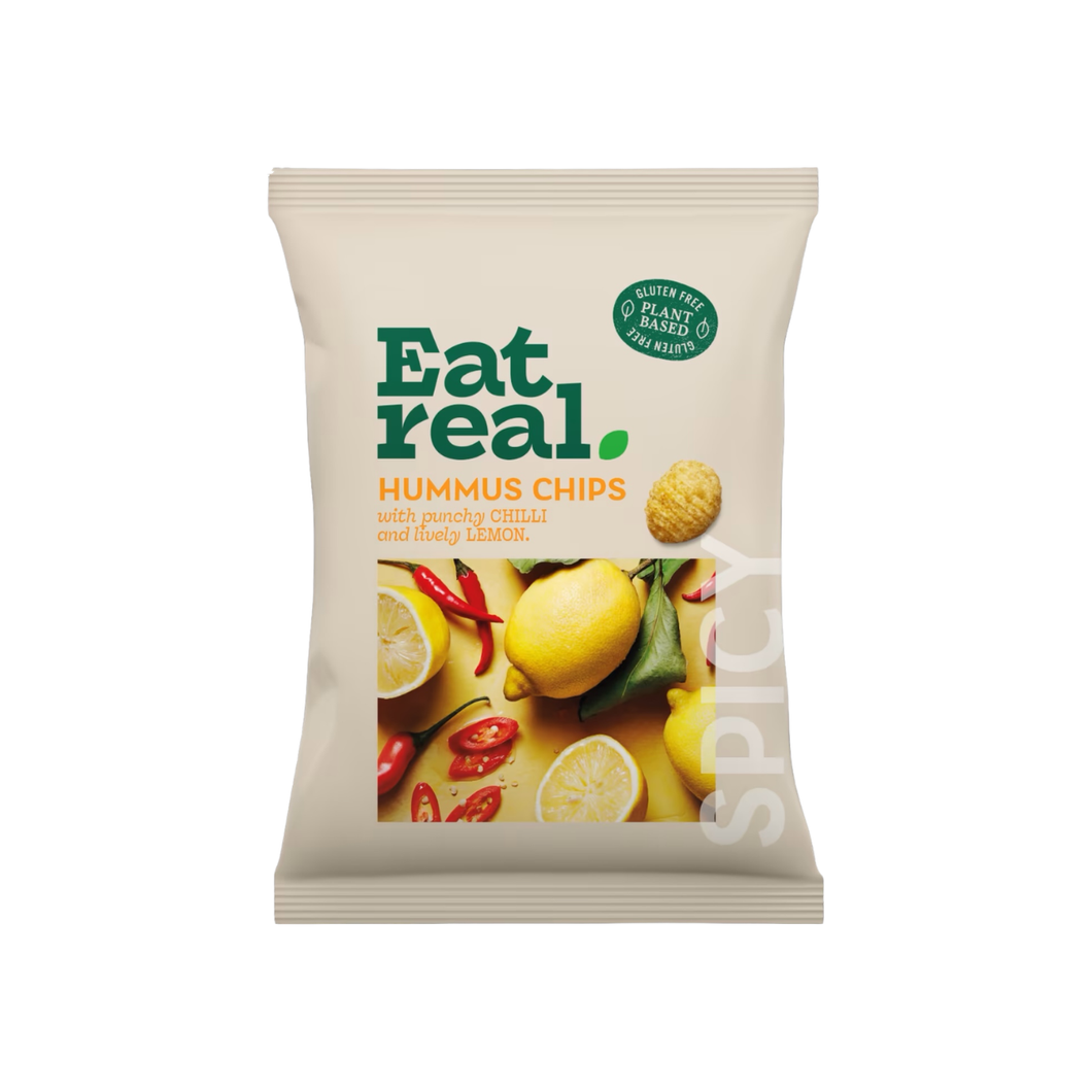 Eat Real Hummus Chips - Zesty Lime, Chilli & Sea Salt 110g