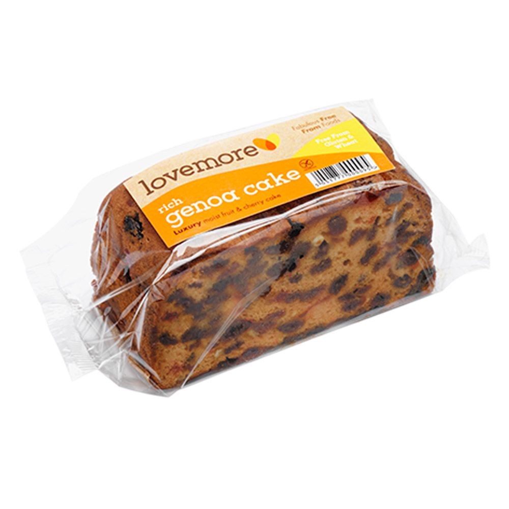 Lovemore Gluten Free Genoa Slab Fruit Cake 300g