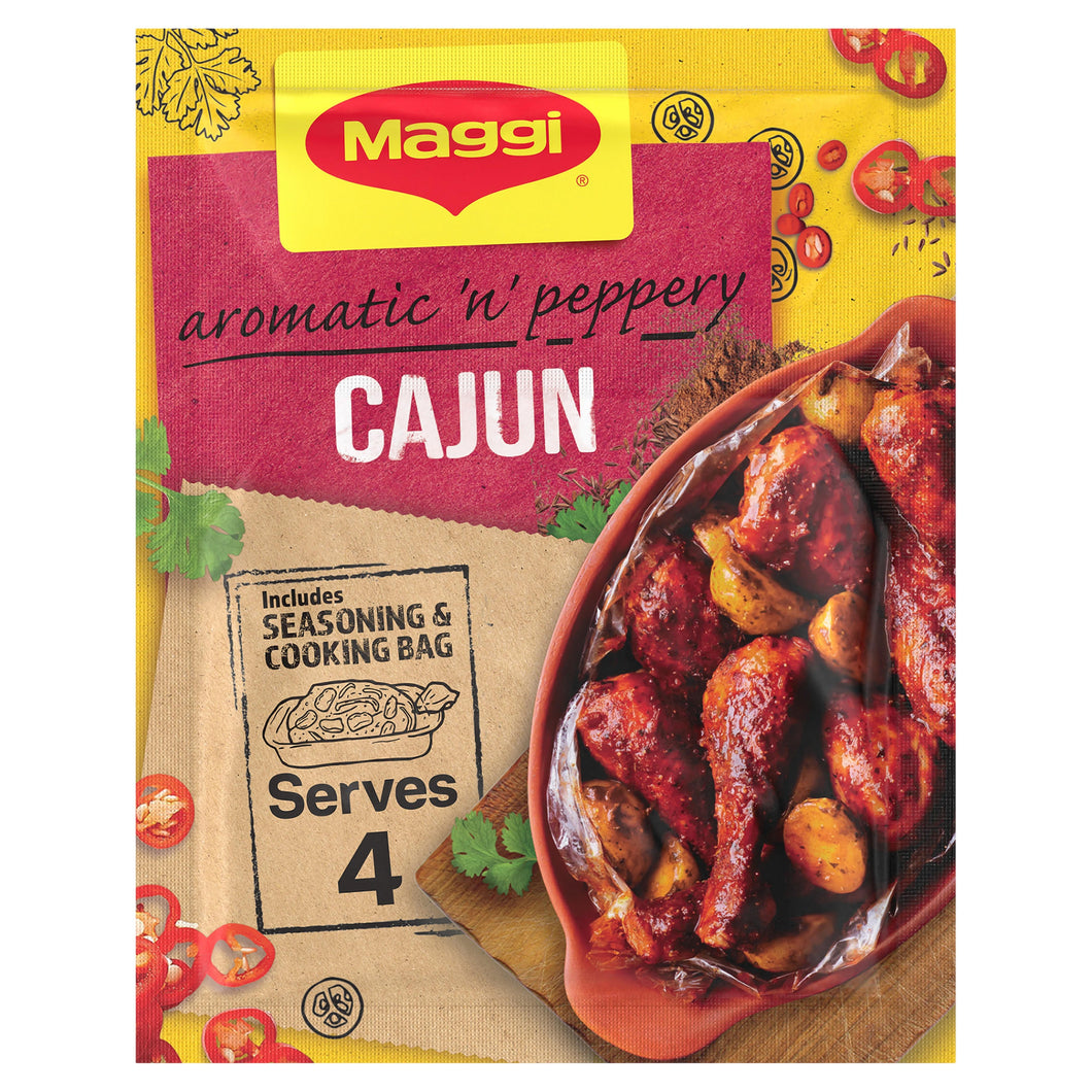 Maggi Juicy Peppery Cajun Chicken Herbs and Spices Recipe Mix 38g