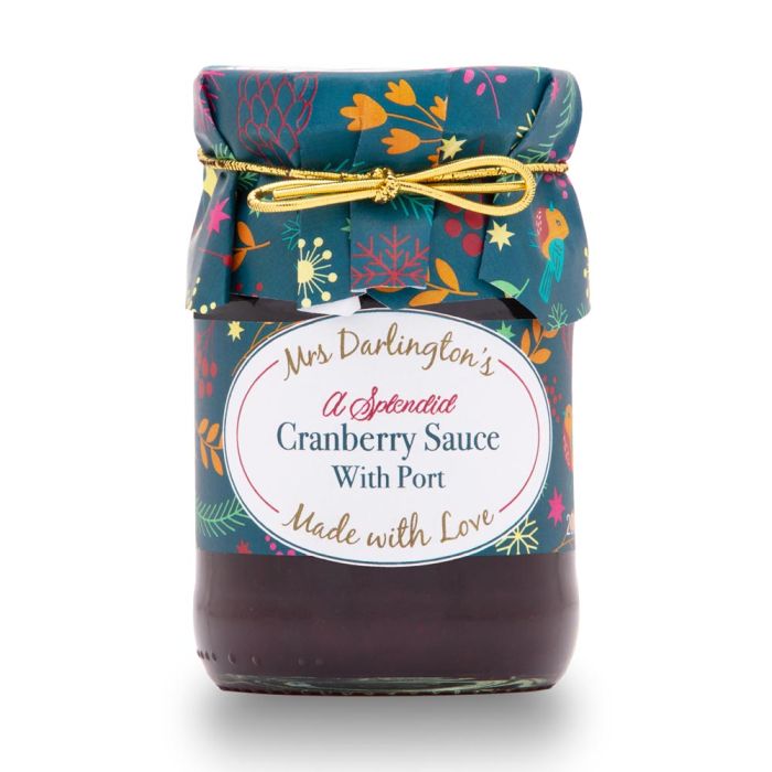 Mrs Darlington's Cranberry Sauce with Port, 200g
