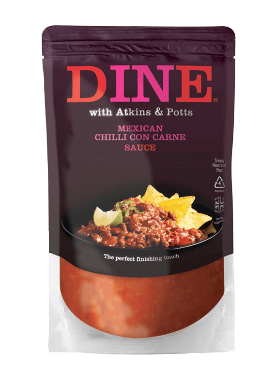 Atkins & Potts Mexican Chilli Con Carne Sauce 350G