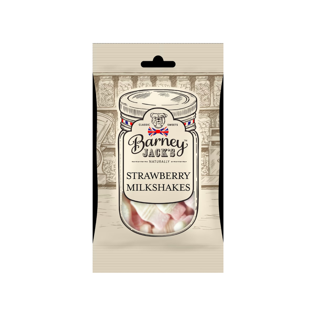 Barney Jack's Strawberry Milkshakes 145g