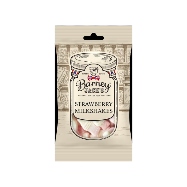 Barney Jack's Strawberry Milkshakes 145g