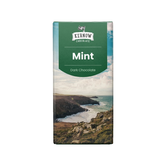 Kernow Chocolate Mint Dark Chocolate Bar 100g