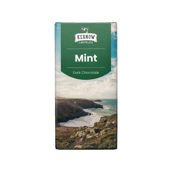 Kernow Chocolate Mint Dark Chocolate Bar 100g