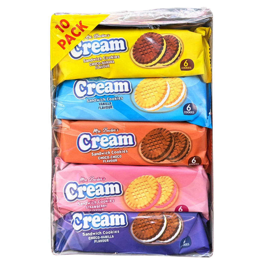 Mrs. Bector's Cream Sandwich Cookies 350g (10 x 35g)
