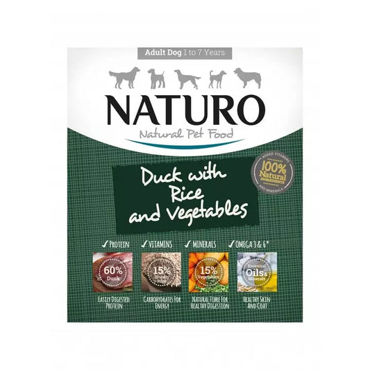 Naturo Adult Dog Food Duck & Rice With Vegetable, 400g