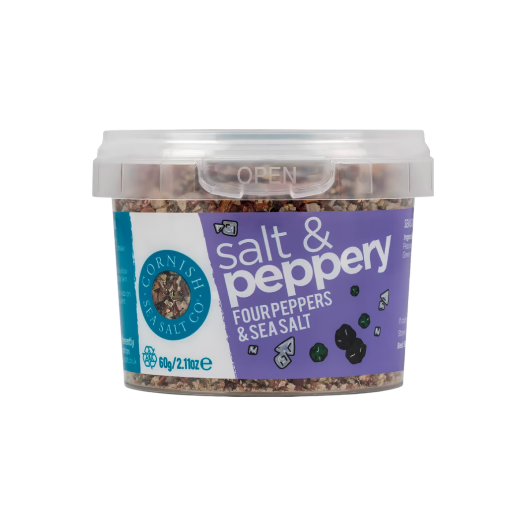 Cornish Sea Salt Co. Salt & Peppery - Four Peppers & Sea Salt 60g