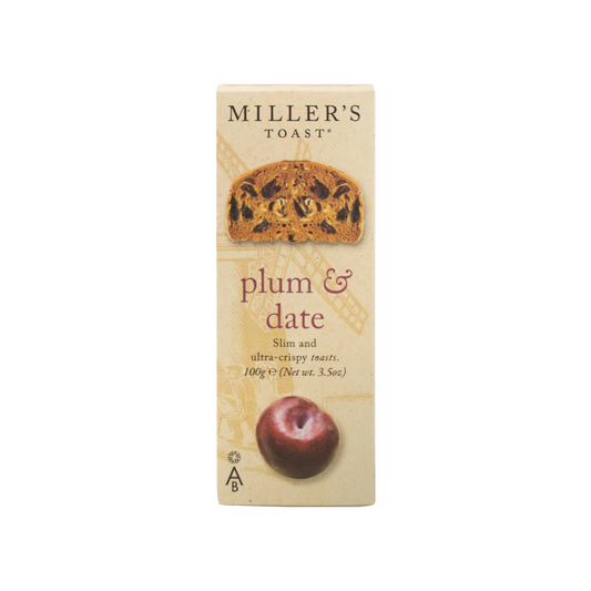 Artisan Biscuits Miller's Toast Plum and Date 100g