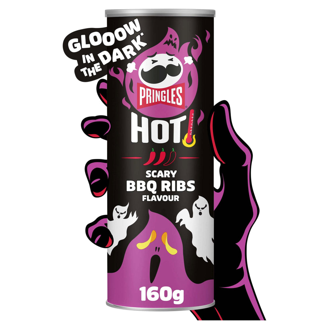 Pringles Halloween Hot BBQ Ribs Flavour Sharing Crisps 160g