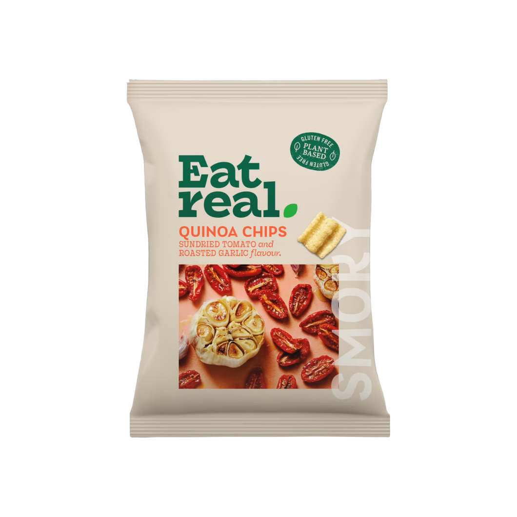 Eat Real Quinoa Chips - Sundried Tomato & Roasted Garlic Flavour 90g
