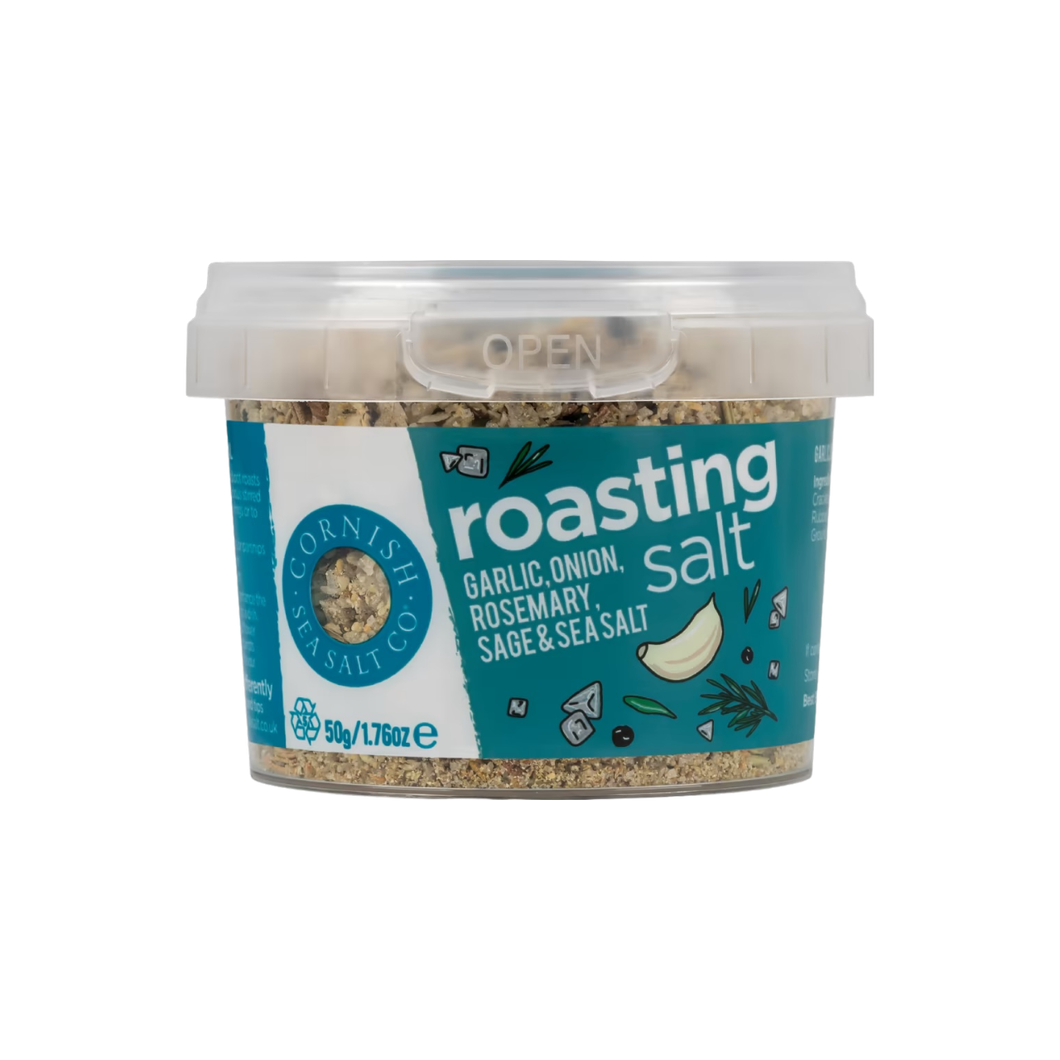 Cornish Sea Salt Co. Roasting Salt - Garlic, Onion, Rosemary, Sage & Sea Salt 50g