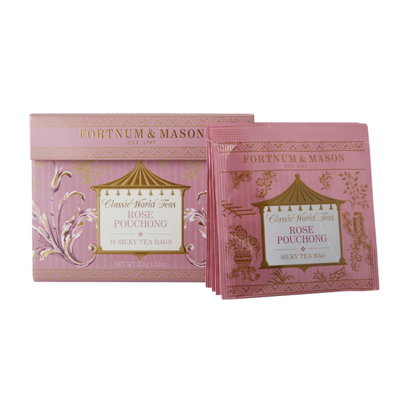 Fortnum & Mason Rose Pouching 15 Silky Teabags