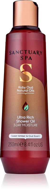 Sanctuary Spa Ruby Oud Shower Oil, 250ml