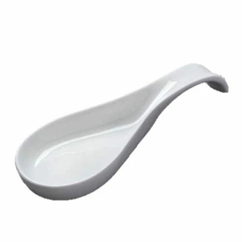 CKS Upright White Ceramic Spoon Rest