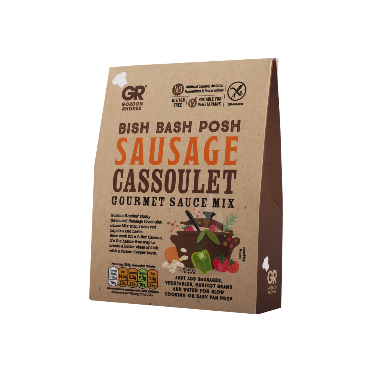 Gordon Rhodes Bish Bash Posh Sausage Cassoulet Gourmet Sauce Mix 75g