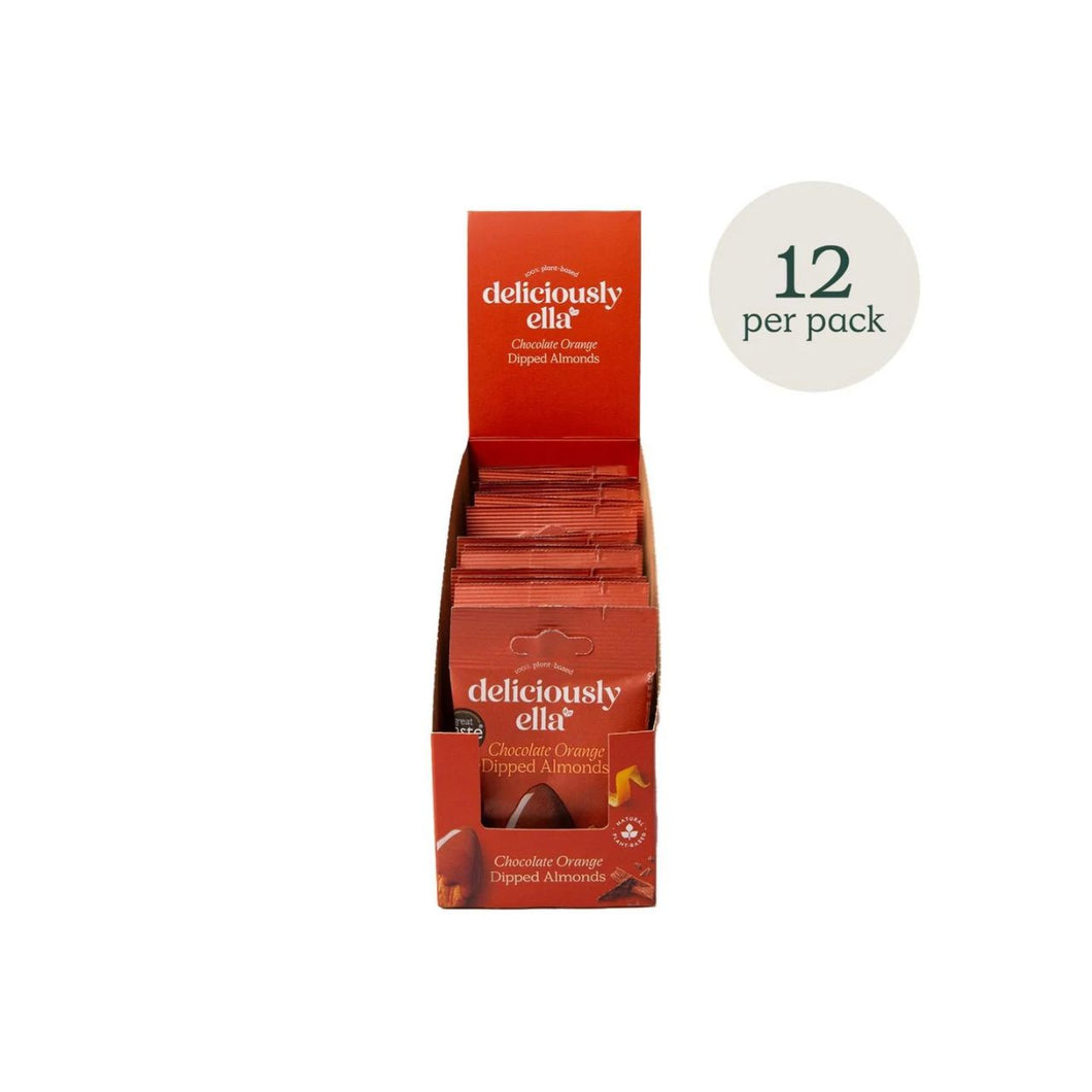 Deliciously Ella Chocolate Orange Dipped Almonds case 12x27g