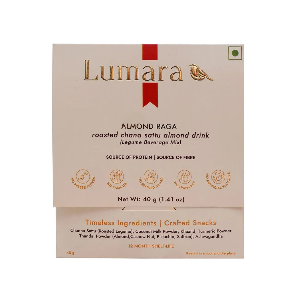 Lumara Almond Raga roasted chana sattu almond drink 40g