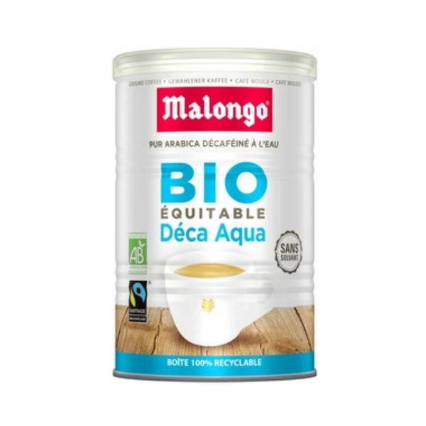 Malongo Café Moulu Bio Décafeiné Aqua Pur Arabica 250g