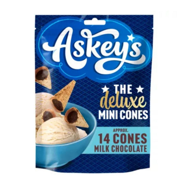 Askey's The Deluxe Mini Cones Milk Chocolate 70g