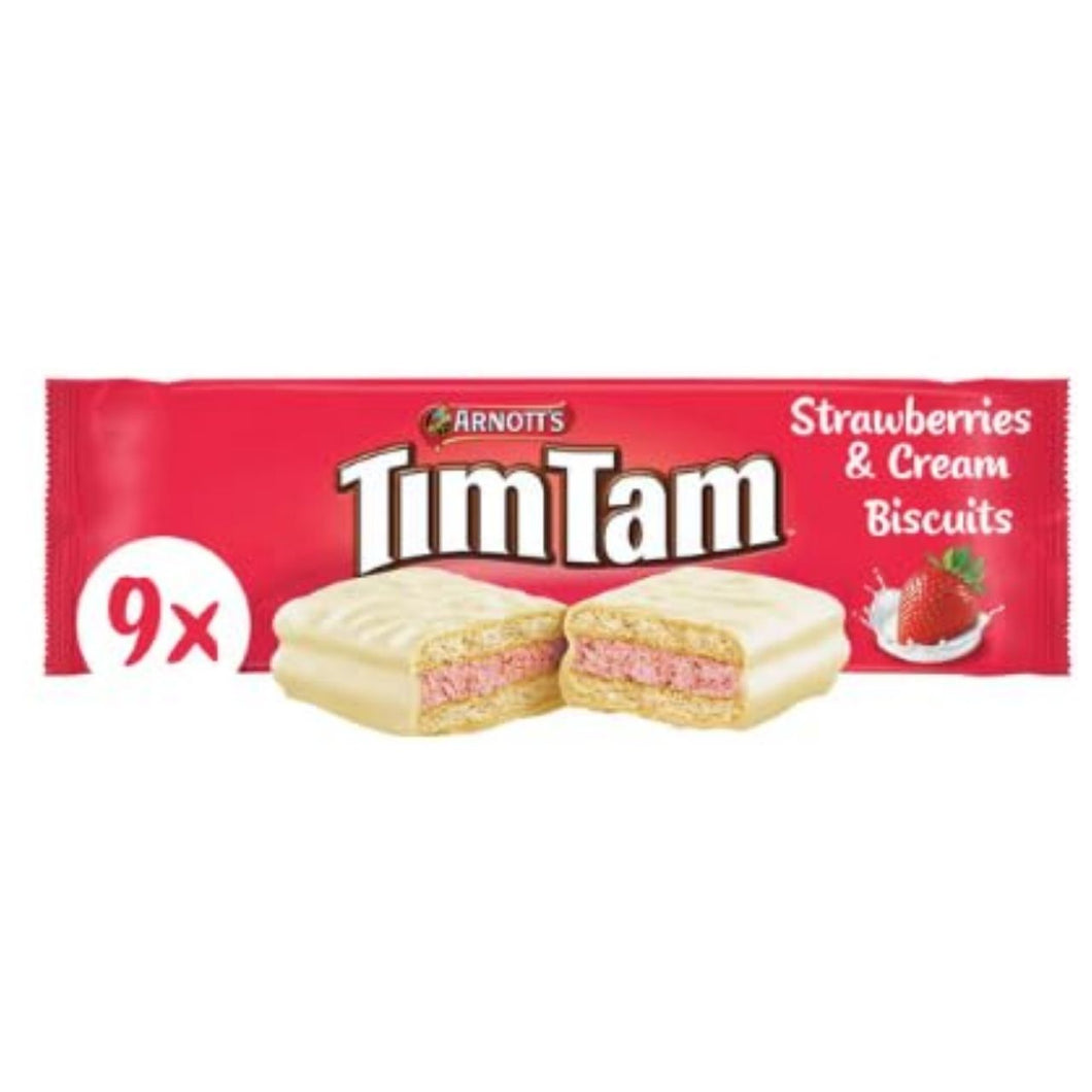 Arnott's Tim Tam Strawberries & Cream Biscuits