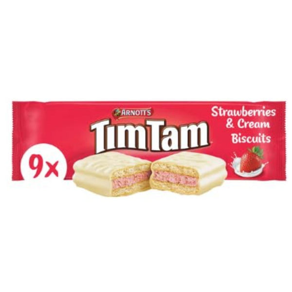 Arnott's Tim Tam Strawberries & Cream Biscuits