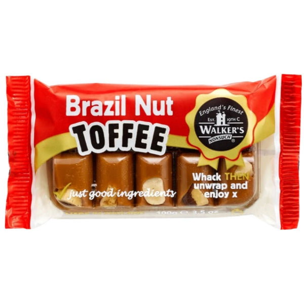 Walker's Nonsuch Brazil Nut Toffee, 100g