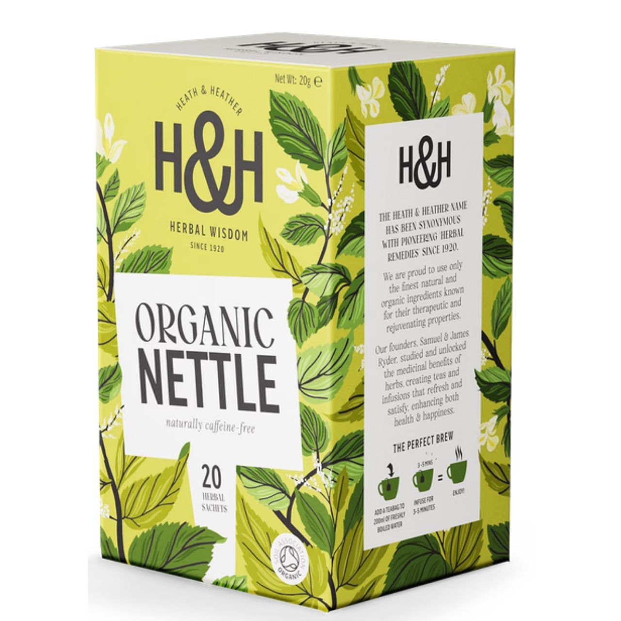 Heath & Heather Organic Nettle 20 Tea Bags