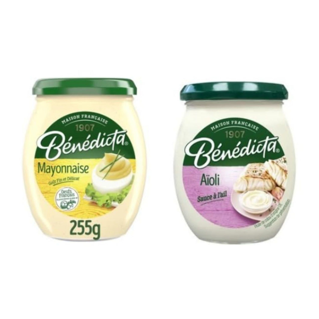 Bénédicta Mayonnaise and Aïoli Sauce à l'ail, French Recipe, Jar