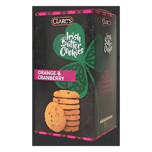 Clare's Irish Butter Cookies, Orange & Cranberry Flavour