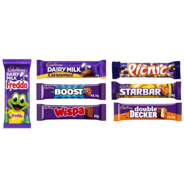 Retro Chocolate Lovers Gift Pack - 7 Individual Chocolate Bars