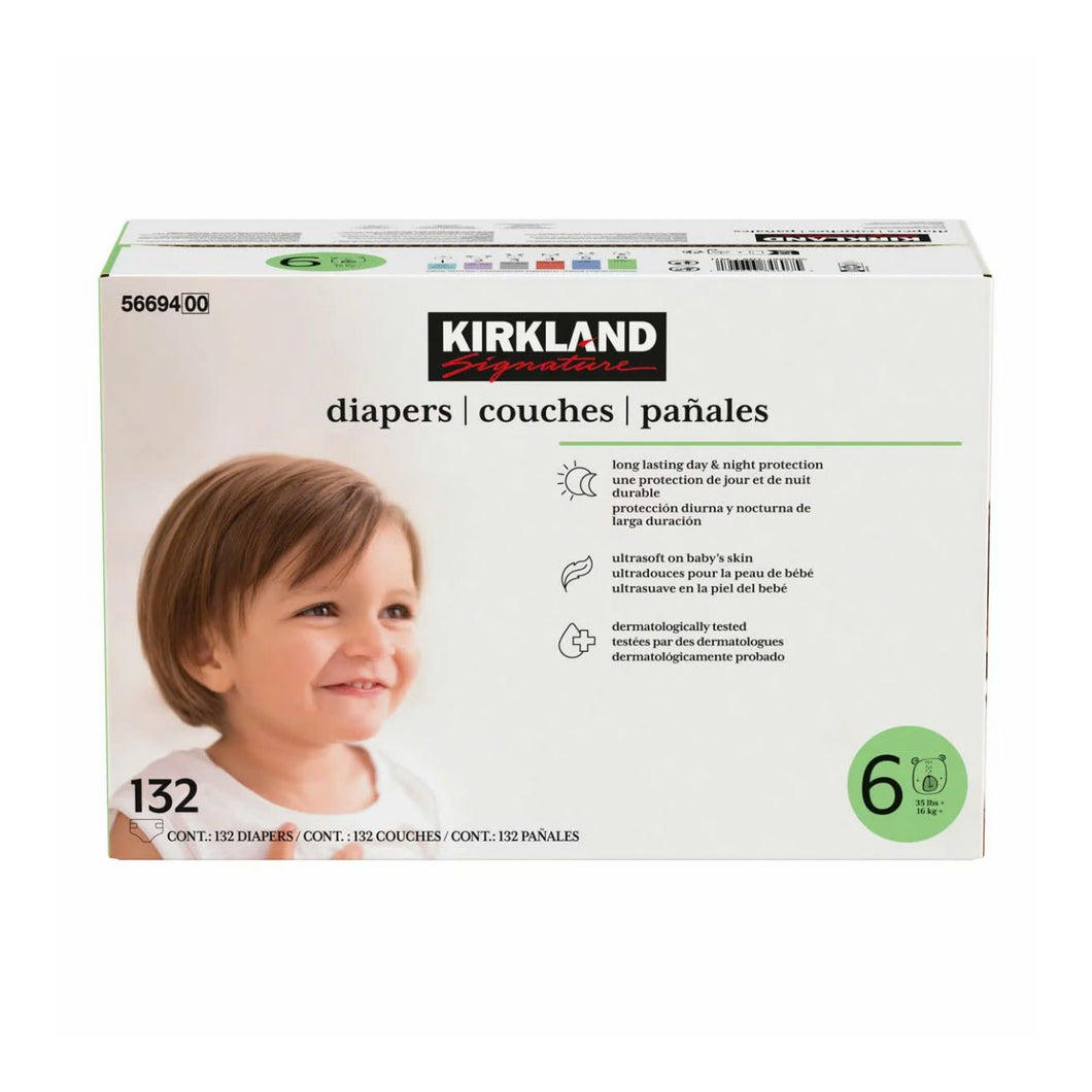 Kirkland Signature Nappies, Size 6, 132 Pack