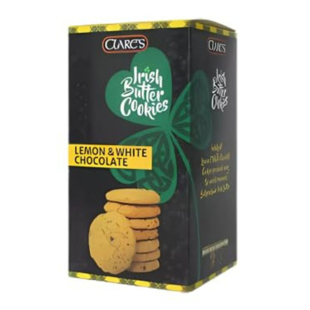 Clare's Irish Butter Cookies, Lemon & White Chocolate Flavour