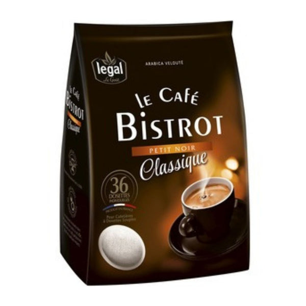 Legal Le Cafe Bistrot Petit Noir Classique Senseo (X36 Dosettes) 250g