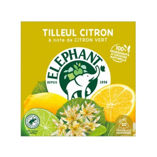 Elephant Infusion Tilleul Citron 20 Sachets 28g