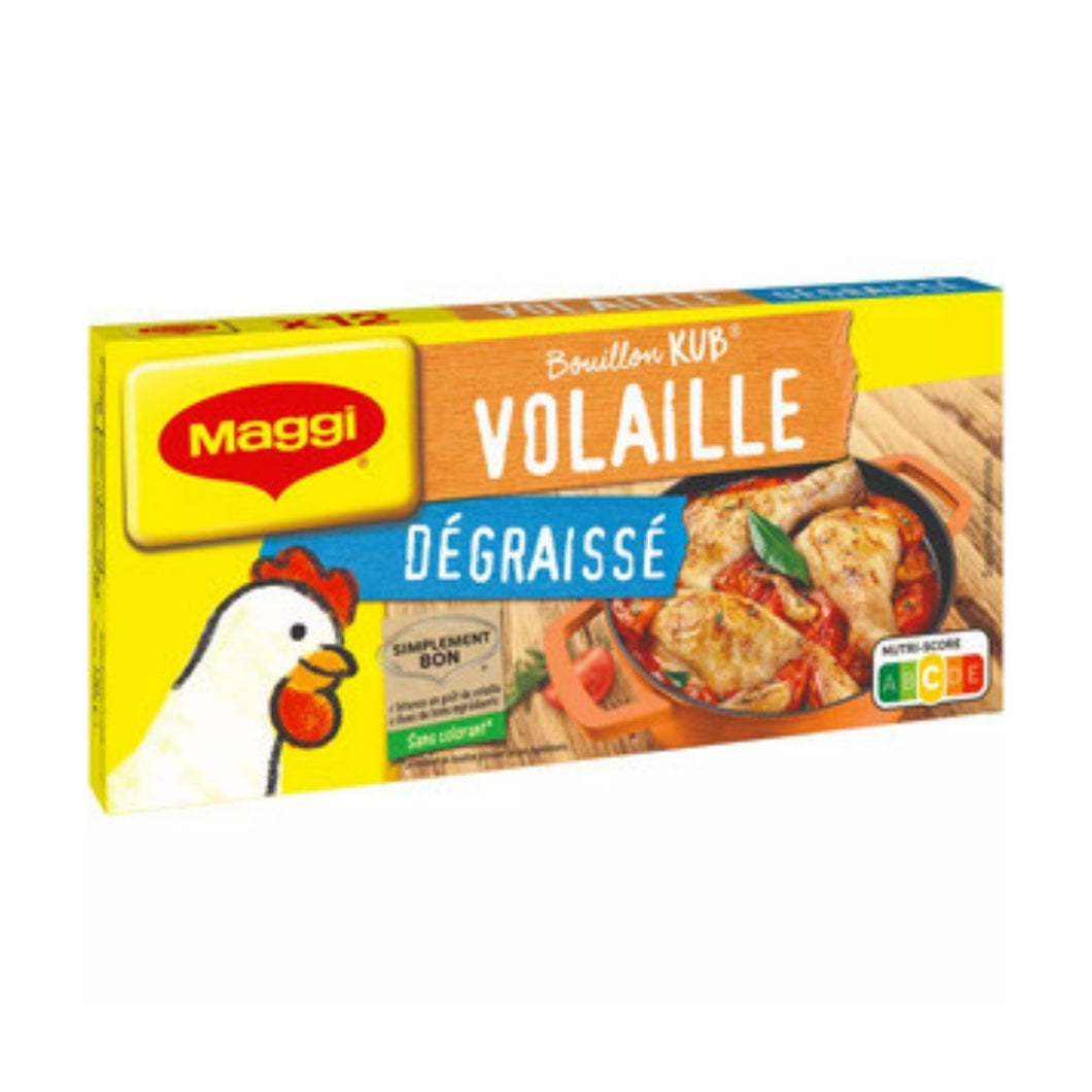 Maggi Bouillon De Volaille Degraisse Cubes (x12) 132g