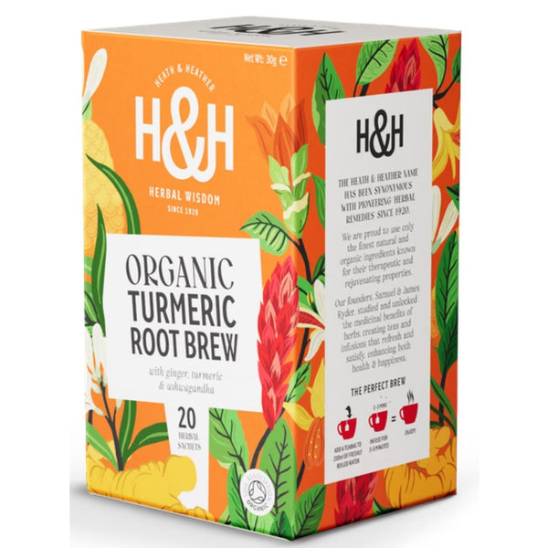 Heath & Heather Organic Turmeric Root Brew 20 Tea Bags
