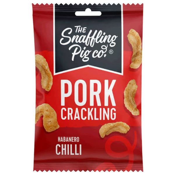 The Snaffling Pig Co. Pork Crackling Habanero Chilli, 40g