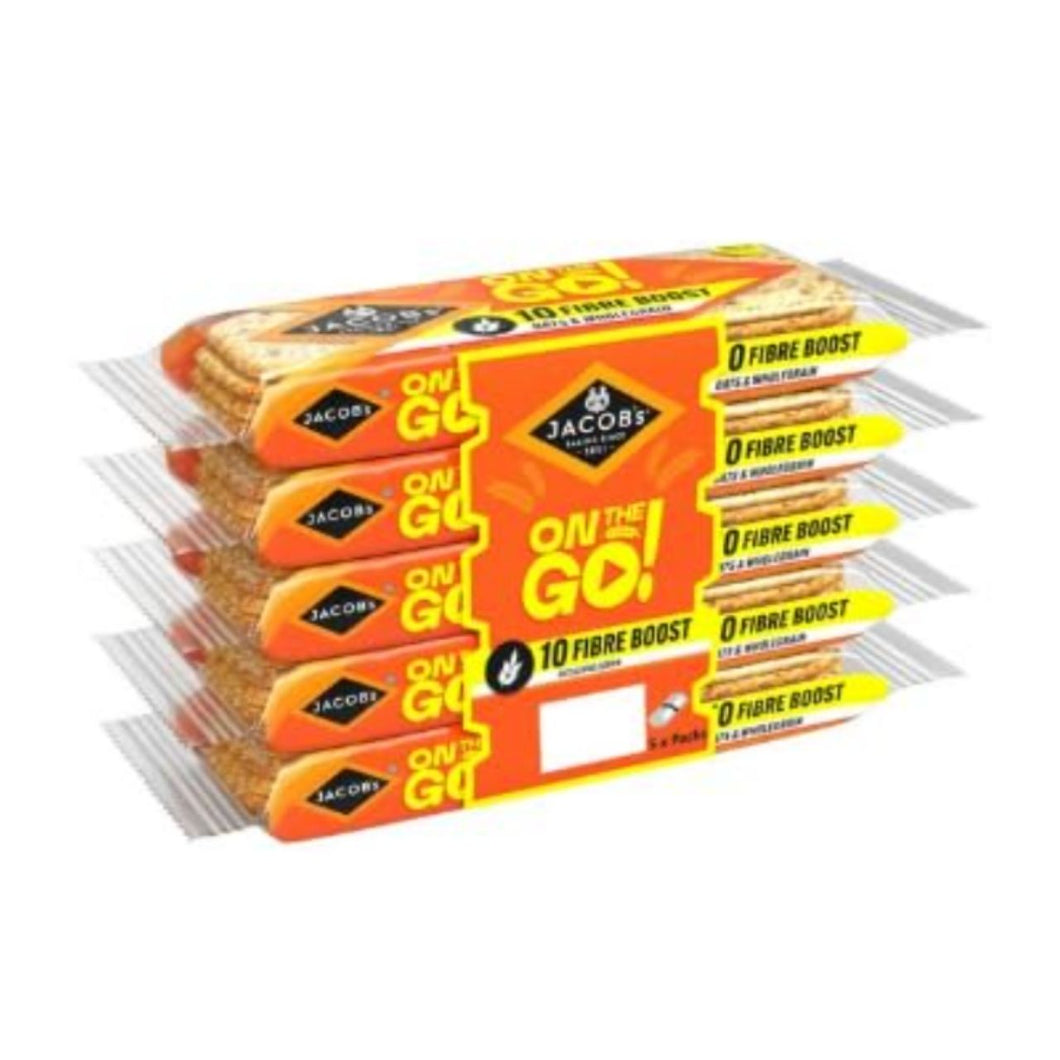 Jacobs On the Go! Fibre Boost Oats & Wholegrain Crackers, Pack of 2