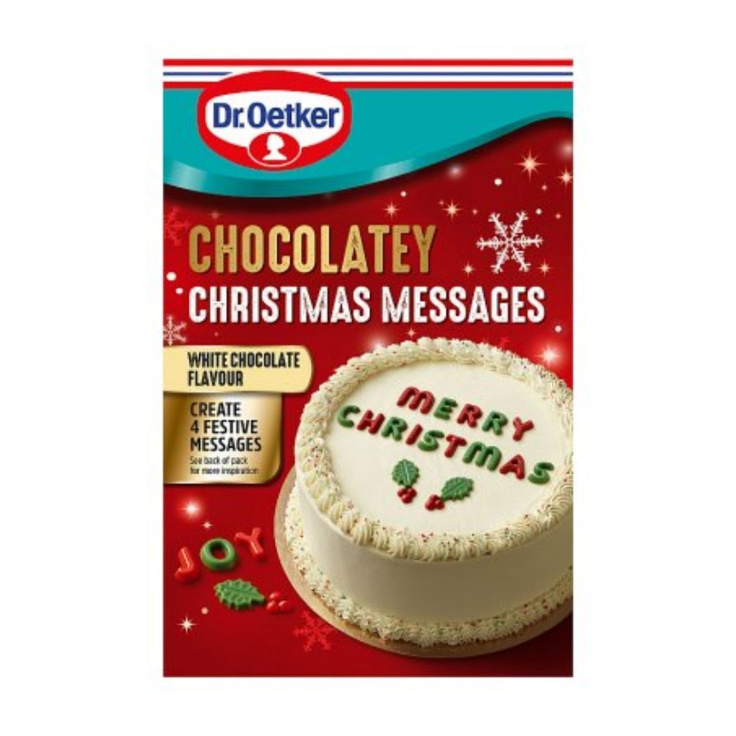 Dr Oetker Christmas Chocolate Placement Letters 21g